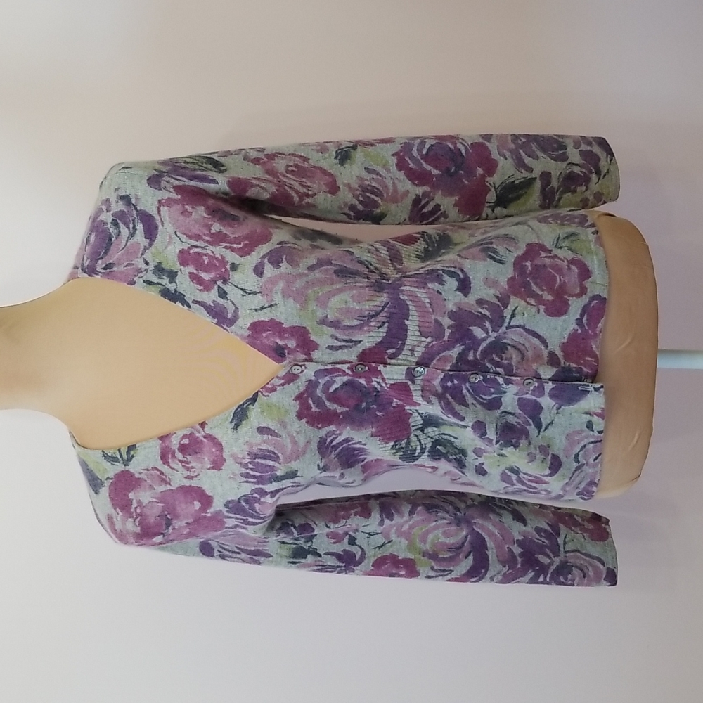 Carol Little Floral Cardigan, Size S
